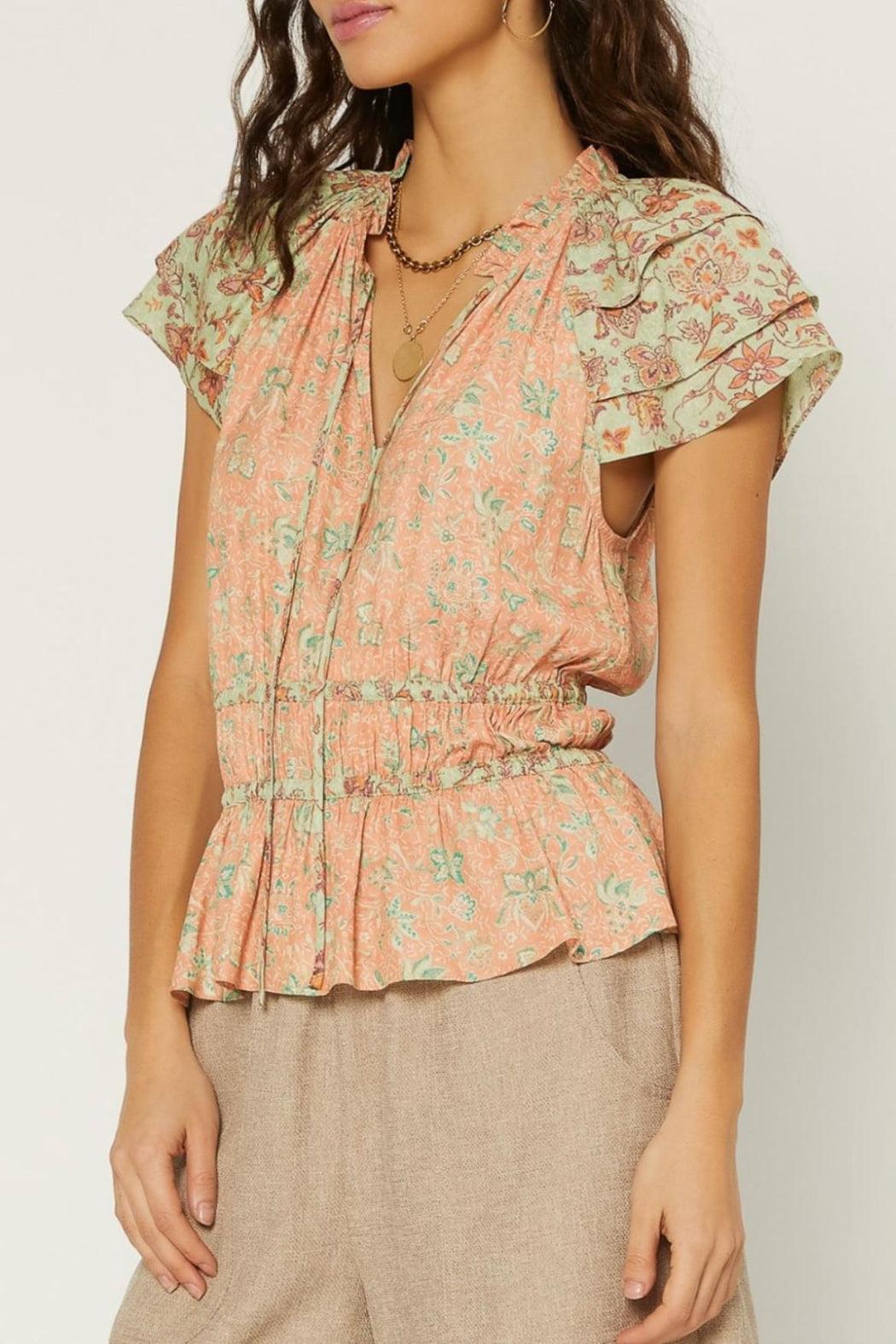 Tiered Floral Top Product Image