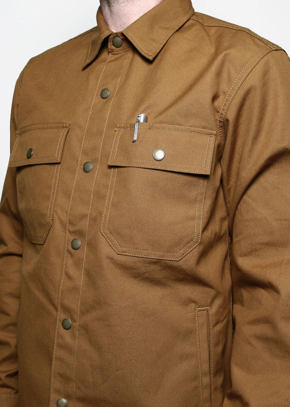Patrol Shirt // Dry Wax Canvas Gold Product Image