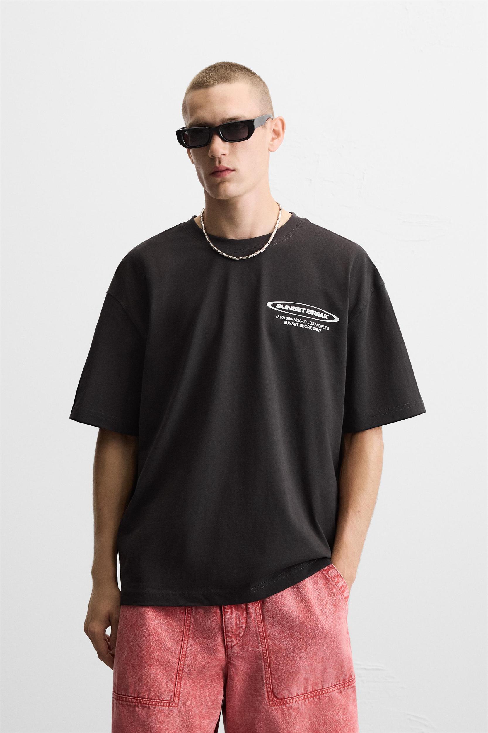 TEXT PRINT T-SHIRT Product Image