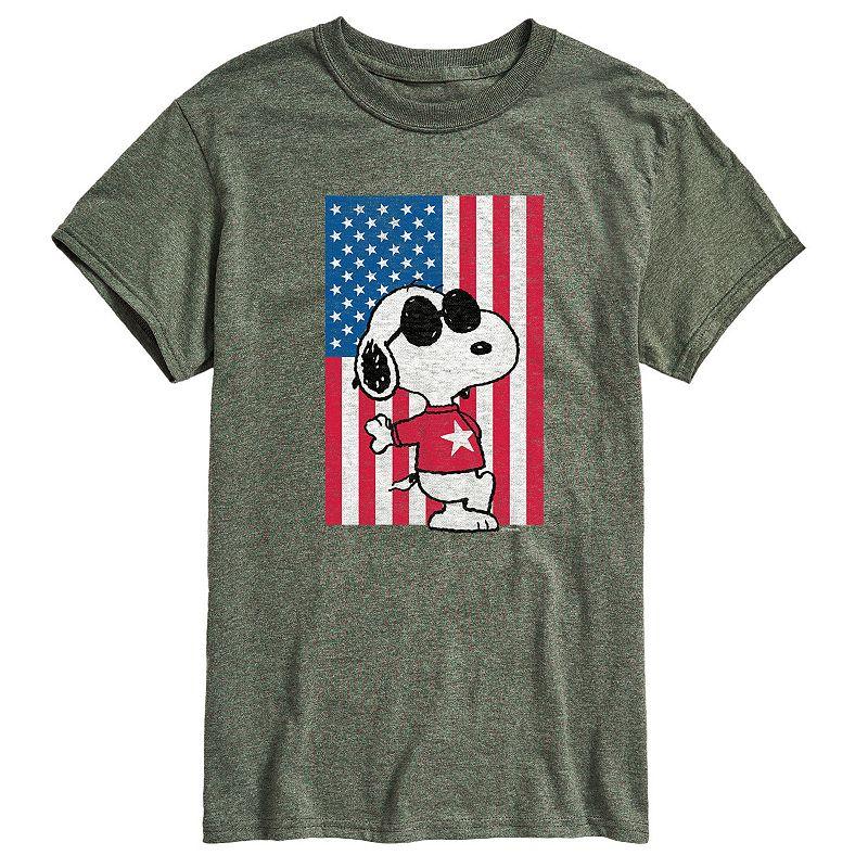 Men's Peanuts Joe Cool Flag Tee,  Product Image