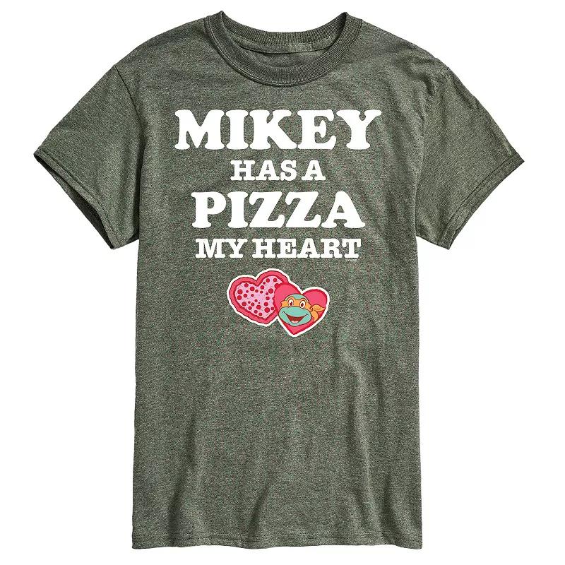 Men's TMNT Pizza My Heart Mikey Tee,  Product Image