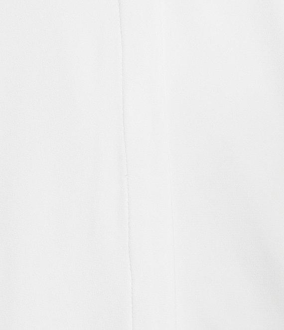 Calvin Klein Matte Jersey V-Neck Shoulder Pleat Sleeveless Top Product Image