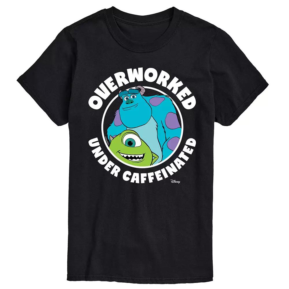 Disney / Pixar's Monsters At Work Men's Overworked Graphic Tee,  Product Image