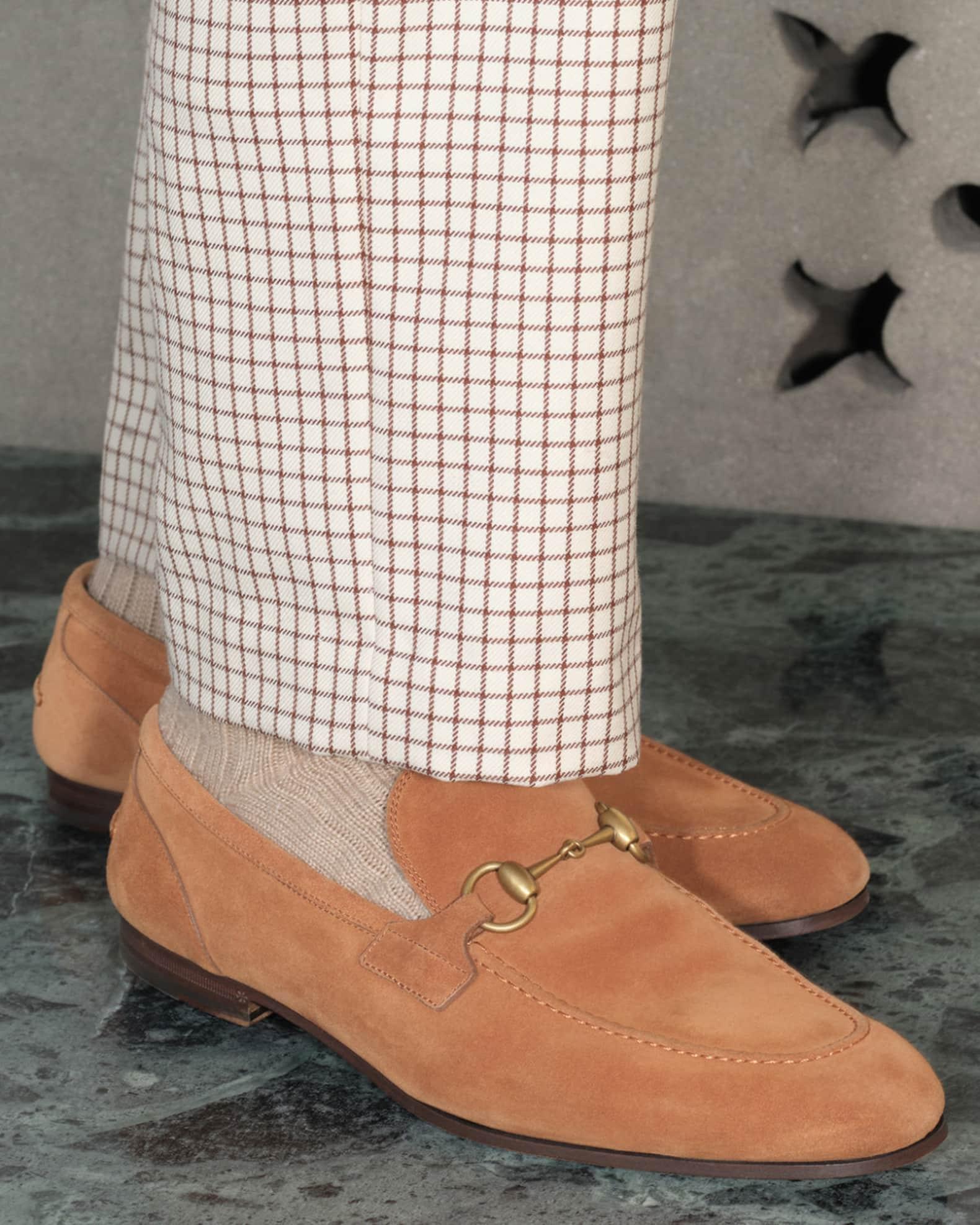 Mens Suede Horsebit Loafers Product Image