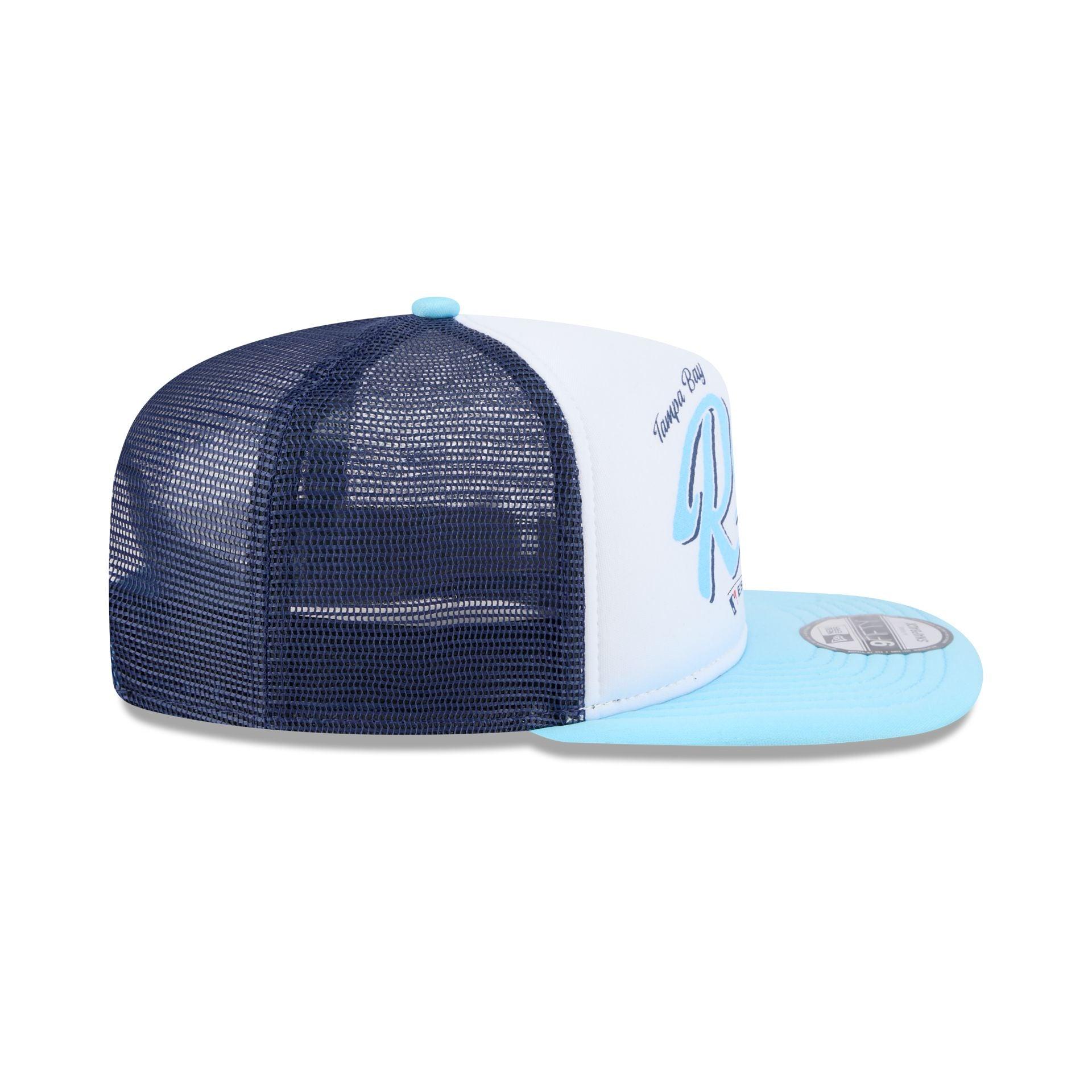 Tampa Bay Rays Retro Script 9FIFTY A-Frame Trucker Hat Male Product Image
