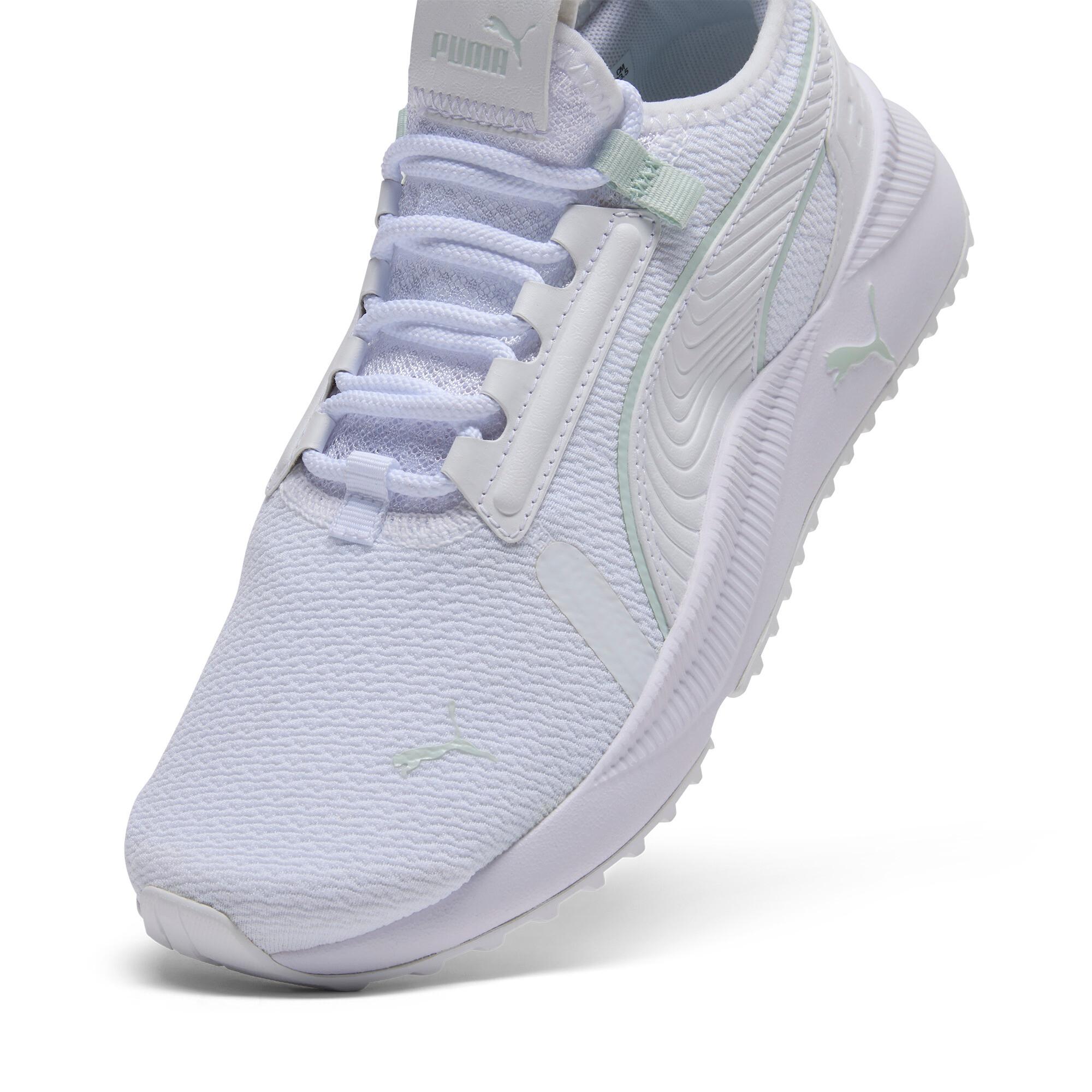 PUMA Pacer Future Street Clean Women's Sneakers in White/Peaceful Blue Product Image