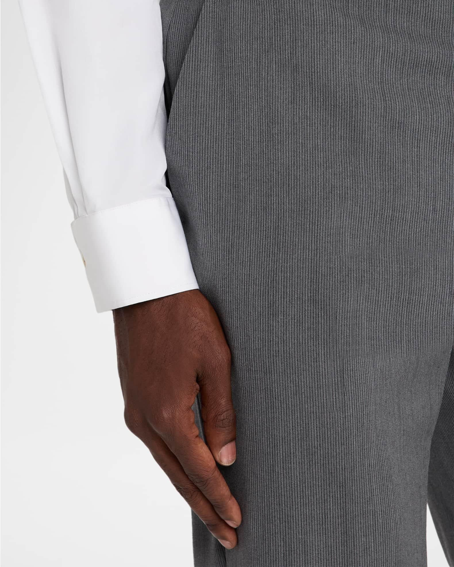 Men's Wool Tonal Stripe Trousers Product Image