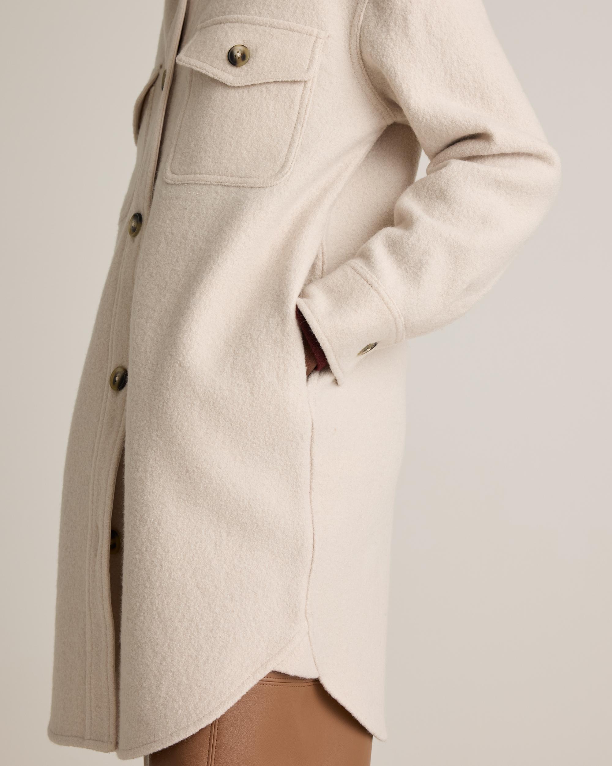 Quince | Women's 100% Merino Wool Long Shirt Jacket Product Image