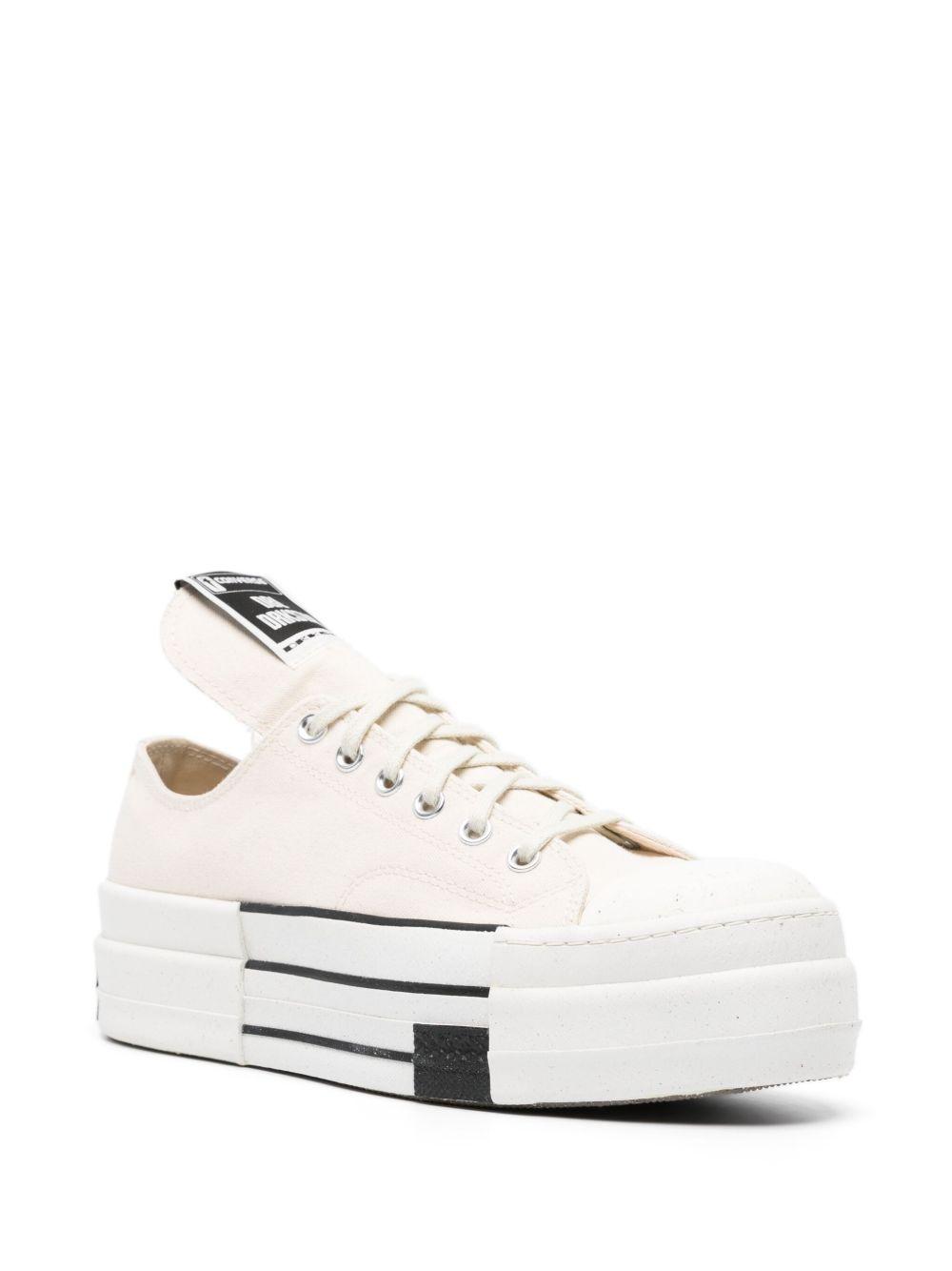 x DRKSHDW oversized-tongue lace-up sneakers Product Image