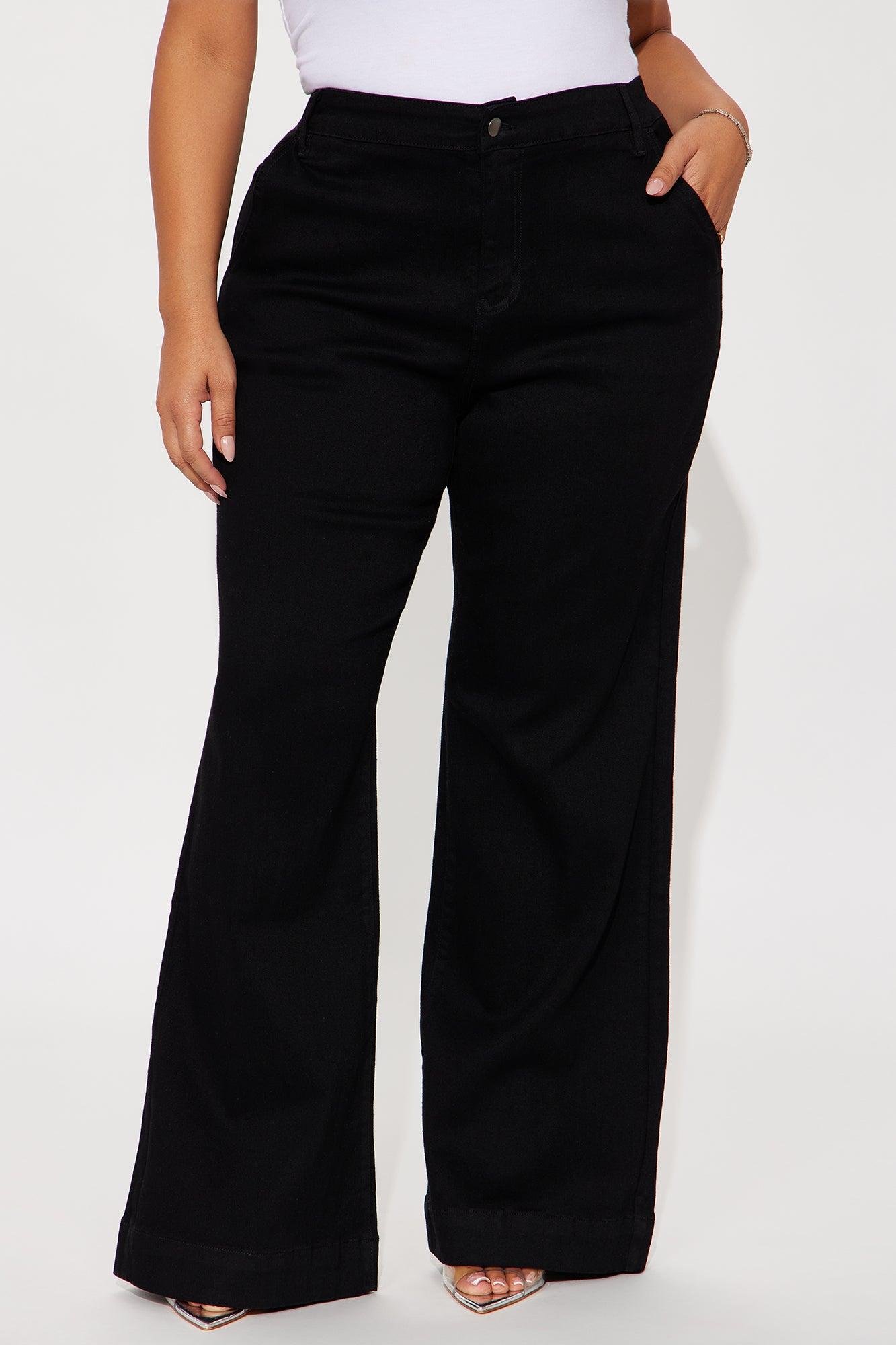 Margot Stretch Trouser Jeans - Black Product Image