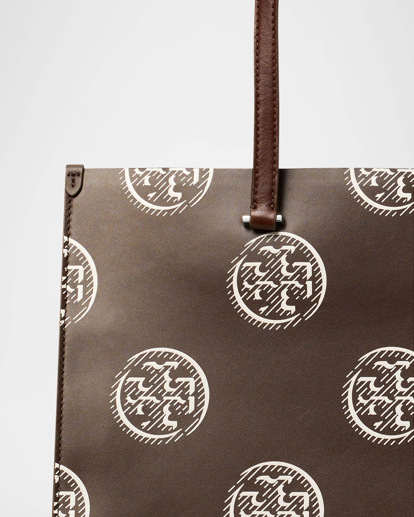 T Monogram Contrast Embossed Tote Product Image