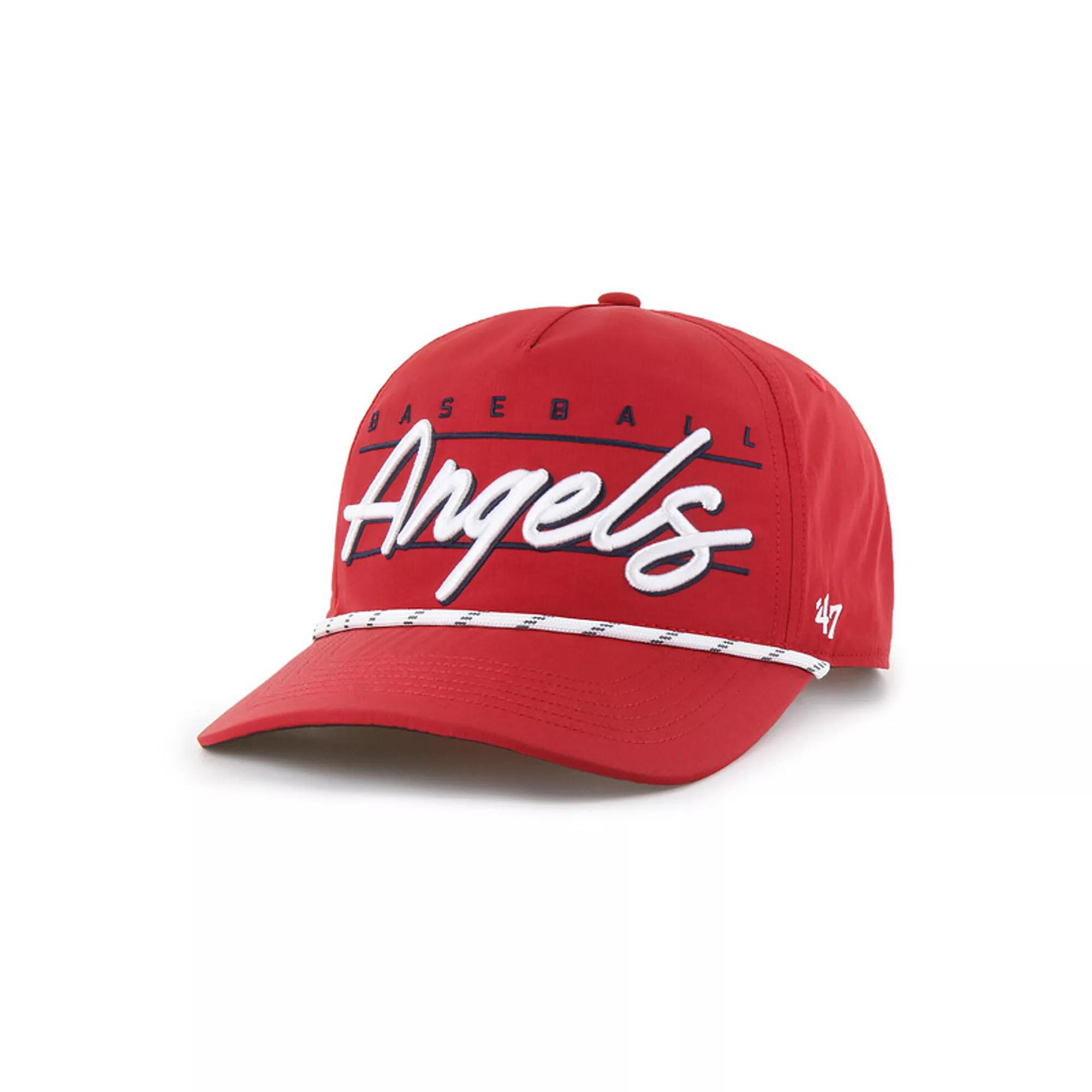 Men's '47  Red Los Angeles Angels Condor Hitch Adjustable Hat Product Image