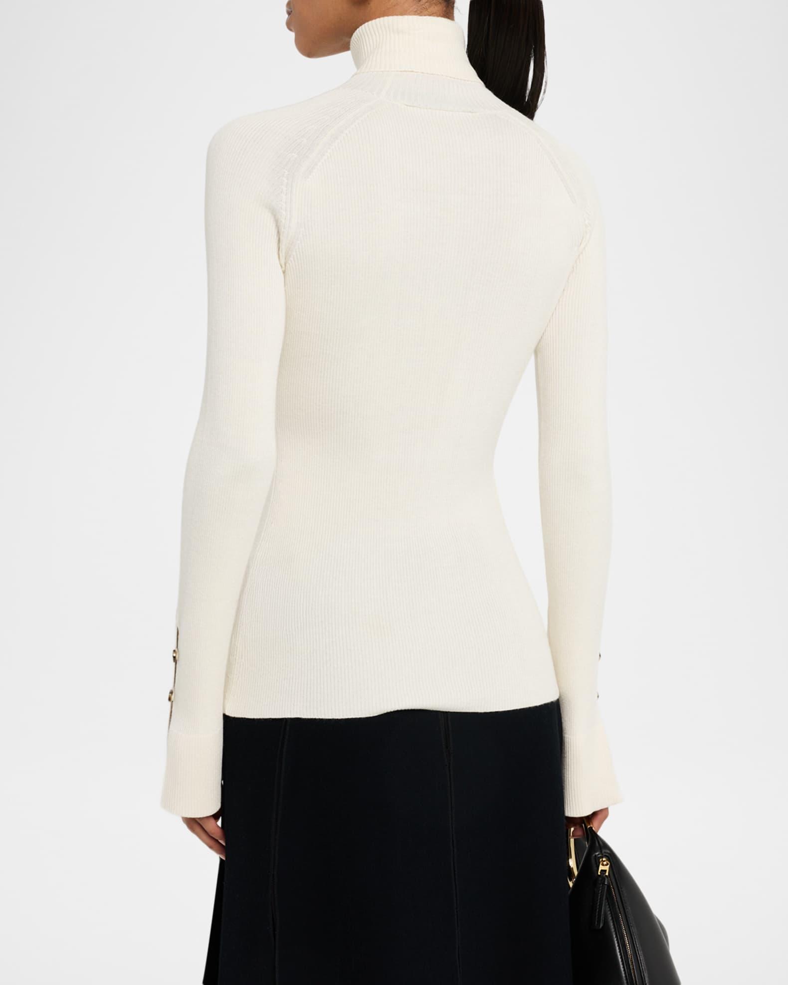 Belle Ribbed Silk Cashmere Turtleneck Product Image