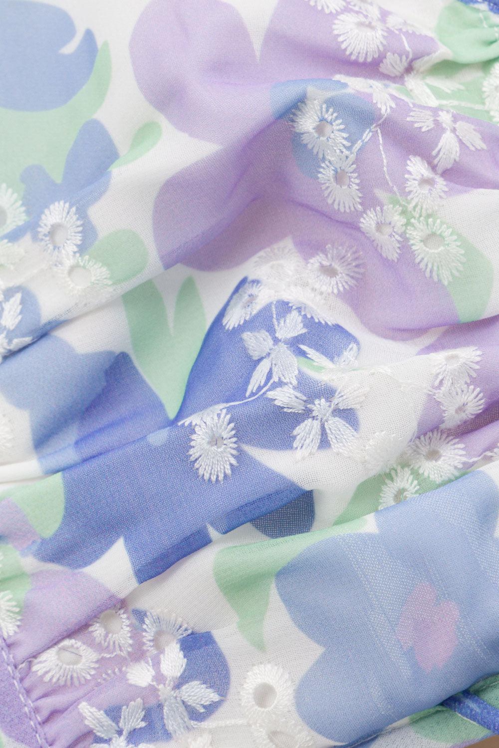 Venesa Skirt - Juniper Floral Product Image