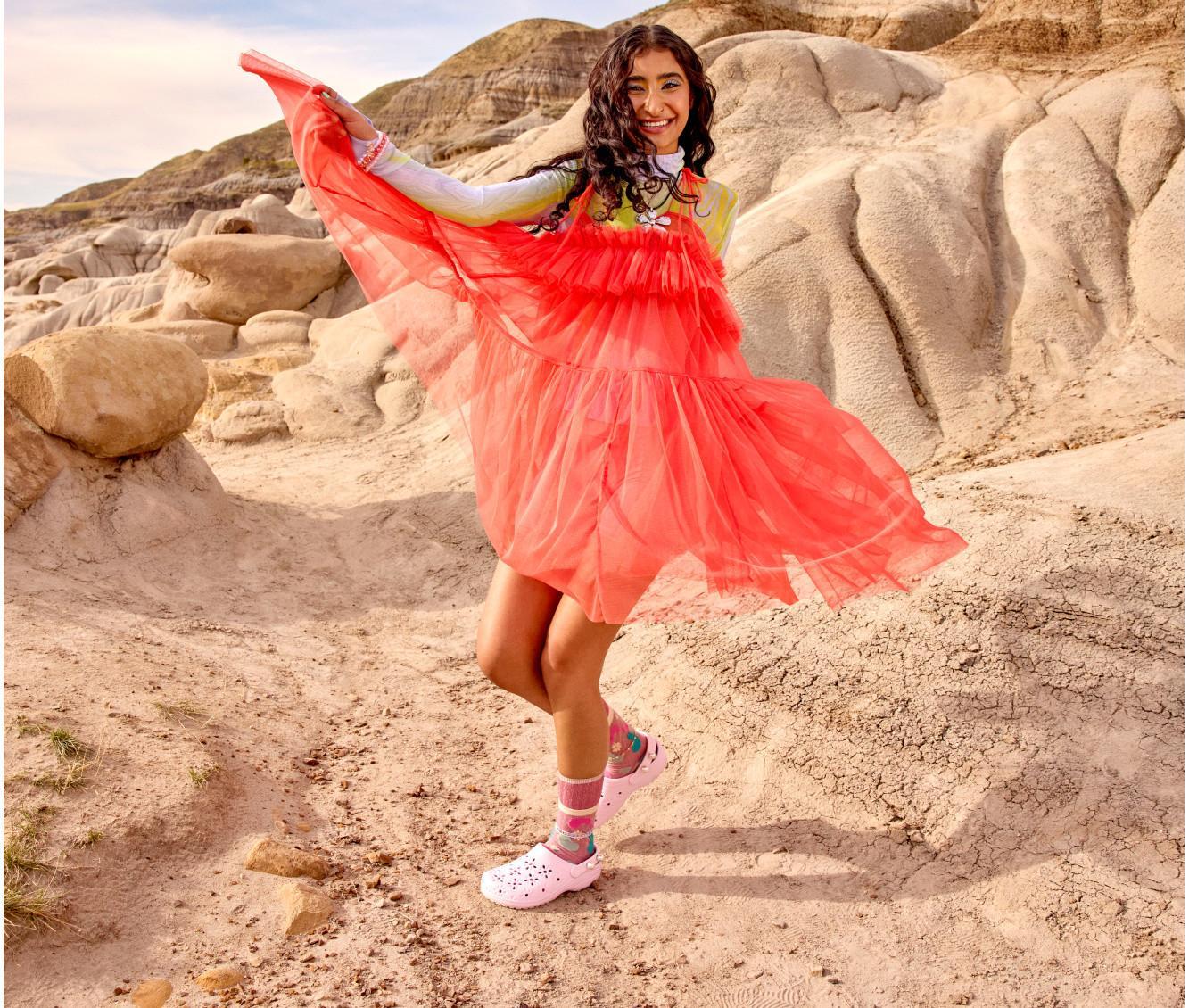 Women's Crocs Classic Floral Cutout Clogs Product Image