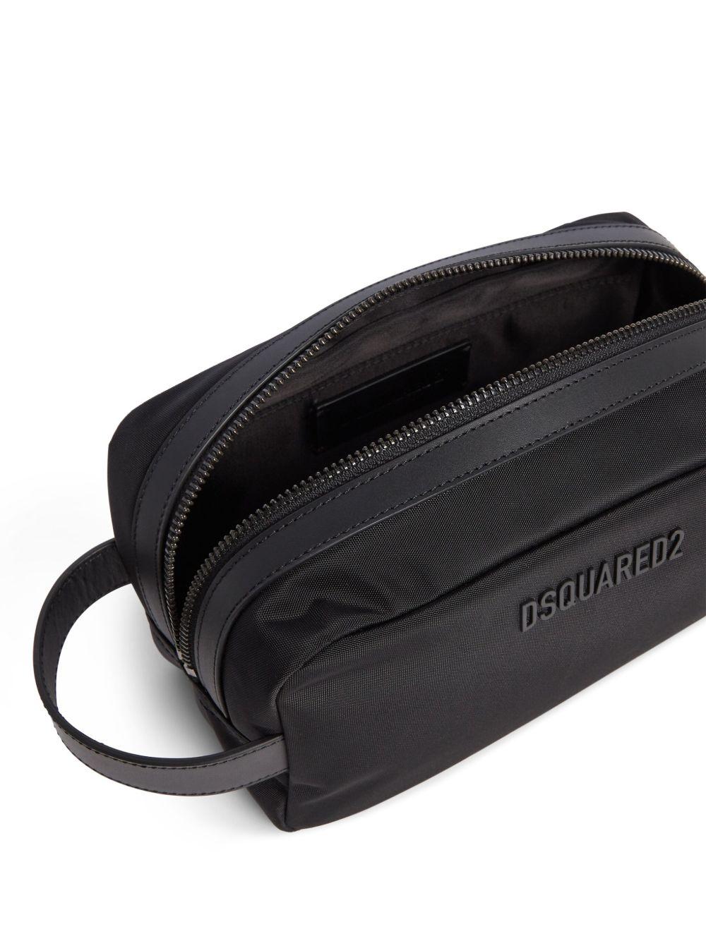 logo-patch wash bag Product Image