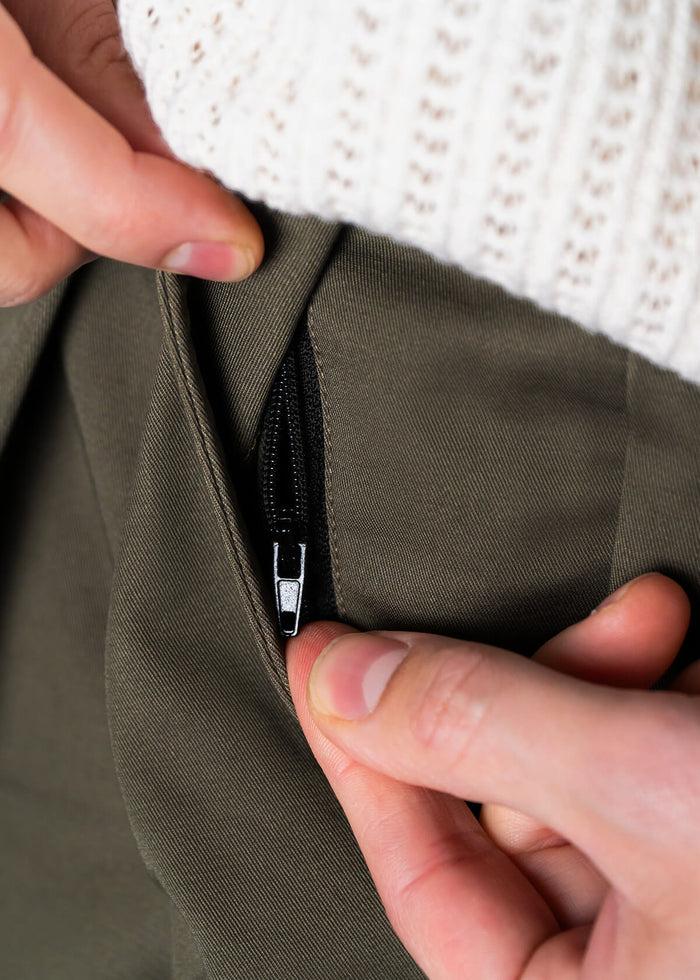 Oblique Short Olive Product Image