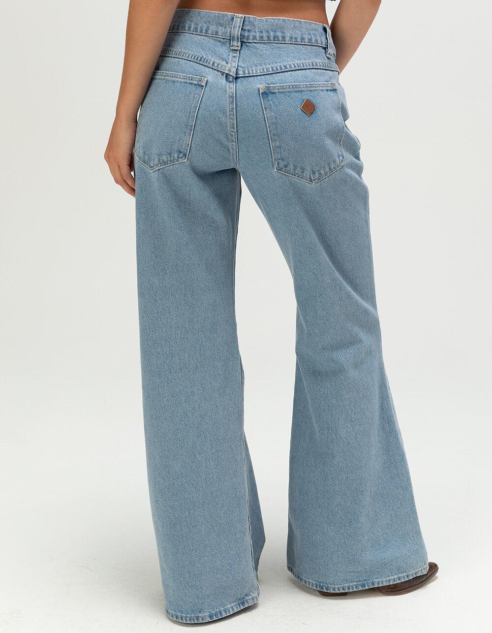 ABRAND Paris 99 Low Baggy Flare Womens Jeans - LT BLAST Product Image