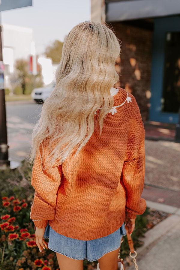 Autumn Charm Floral Embroidered Cardigan Product Image