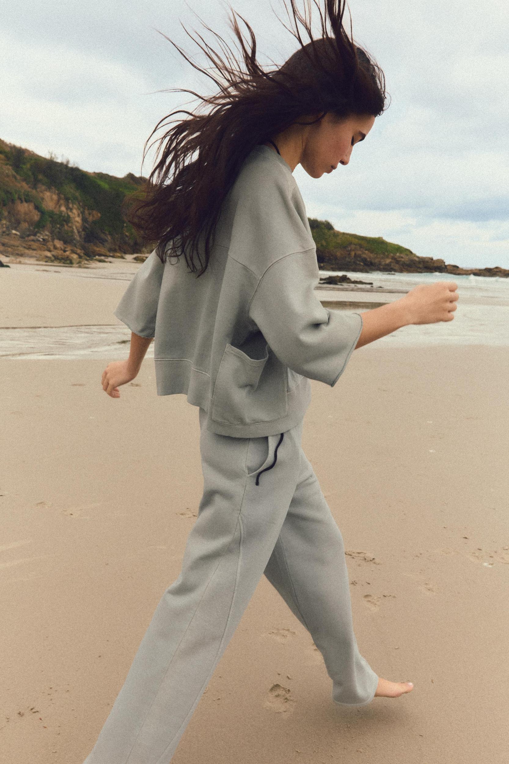 WASHED EFFECT PANTS Product Image