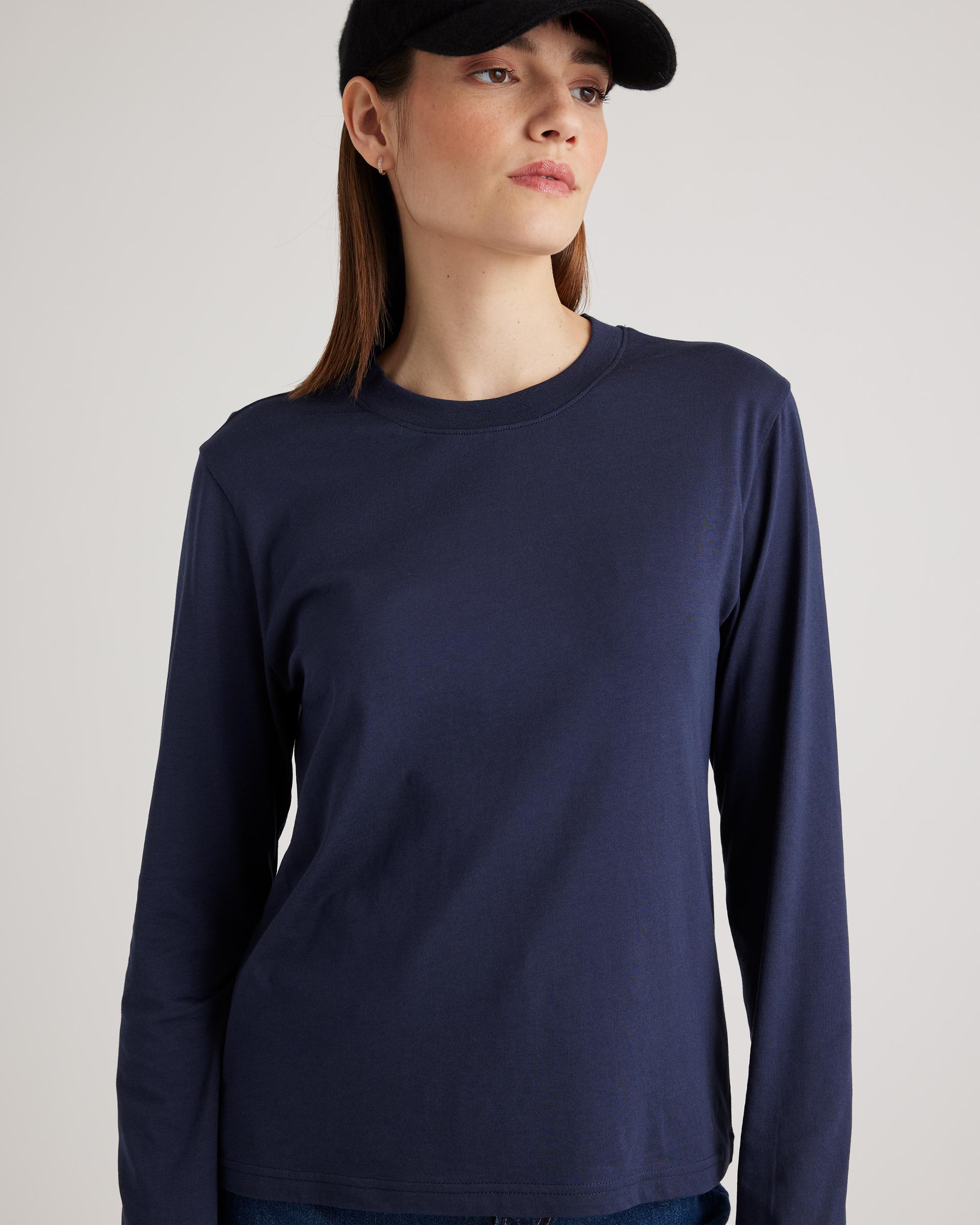Quince | Women's Cotton Modal Relaxed Long Sleeve T-Shirt Cotton/Modal Product Image