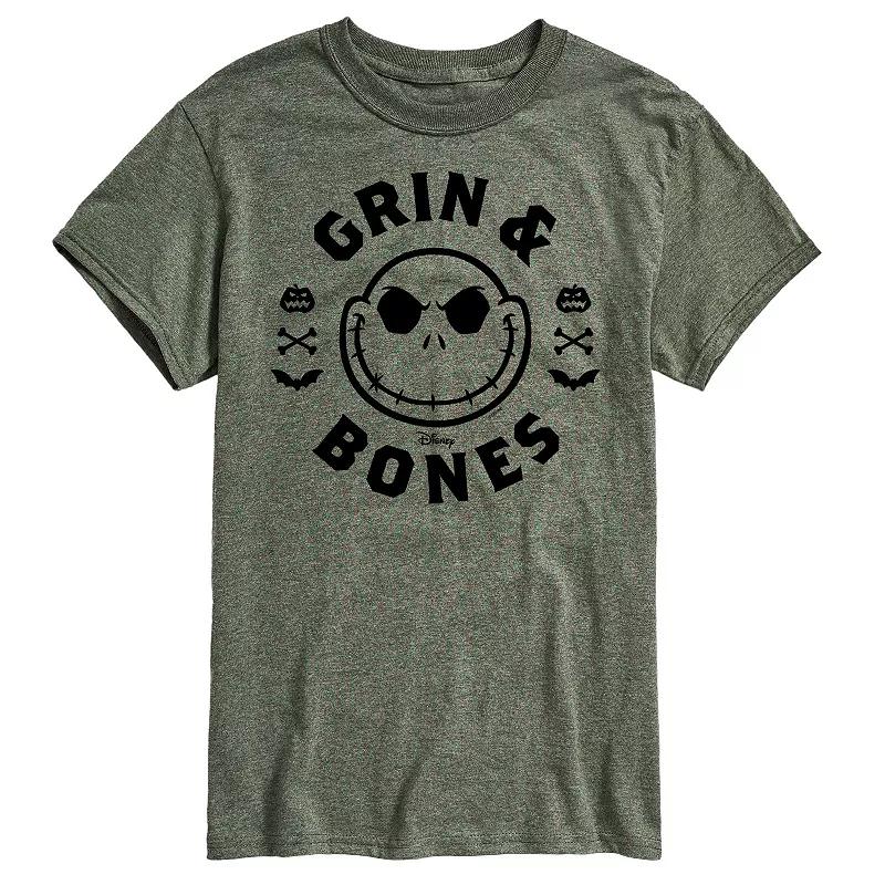 Disney's The Nightmare Before Christmas Men's Grin & Bones Graphic Tee,  Product Image