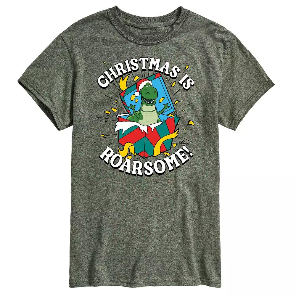 Disney / Pixar's Toy Story 4 Rex Men's Christmas Is Roarsome Graphic Tee,  Product Image