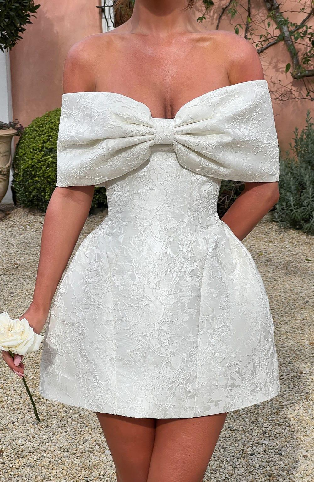 Raquel Mini Dress - Ivory Product Image