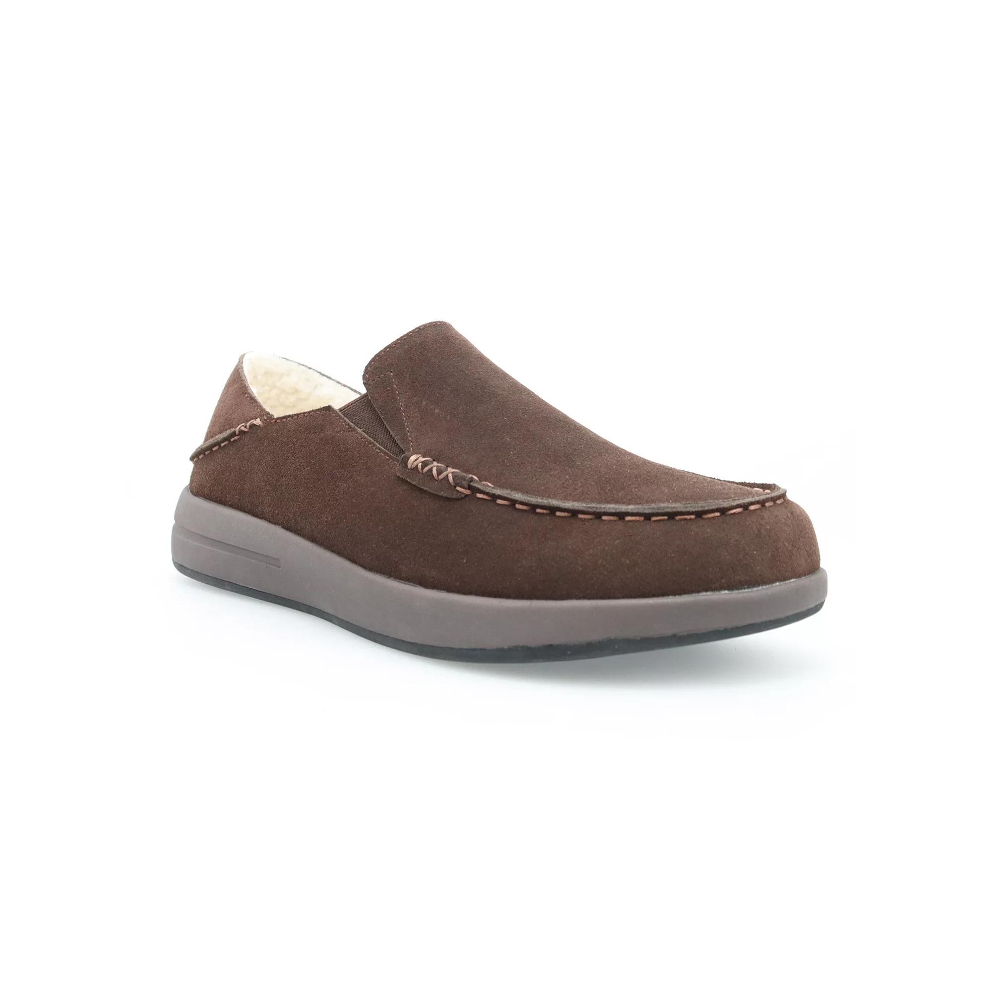 Propet Edsel Men's Suede Moccasin Slippers,  Product Image