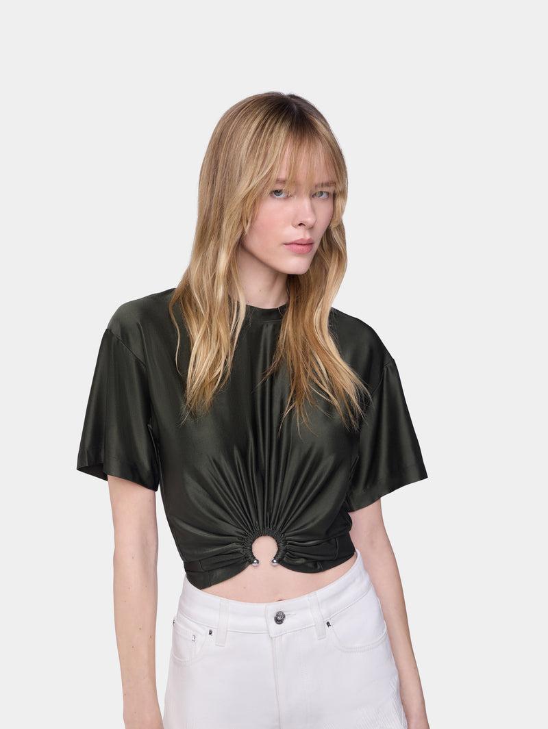 CROPPED T-SHIRT IN JERSEY Product Image