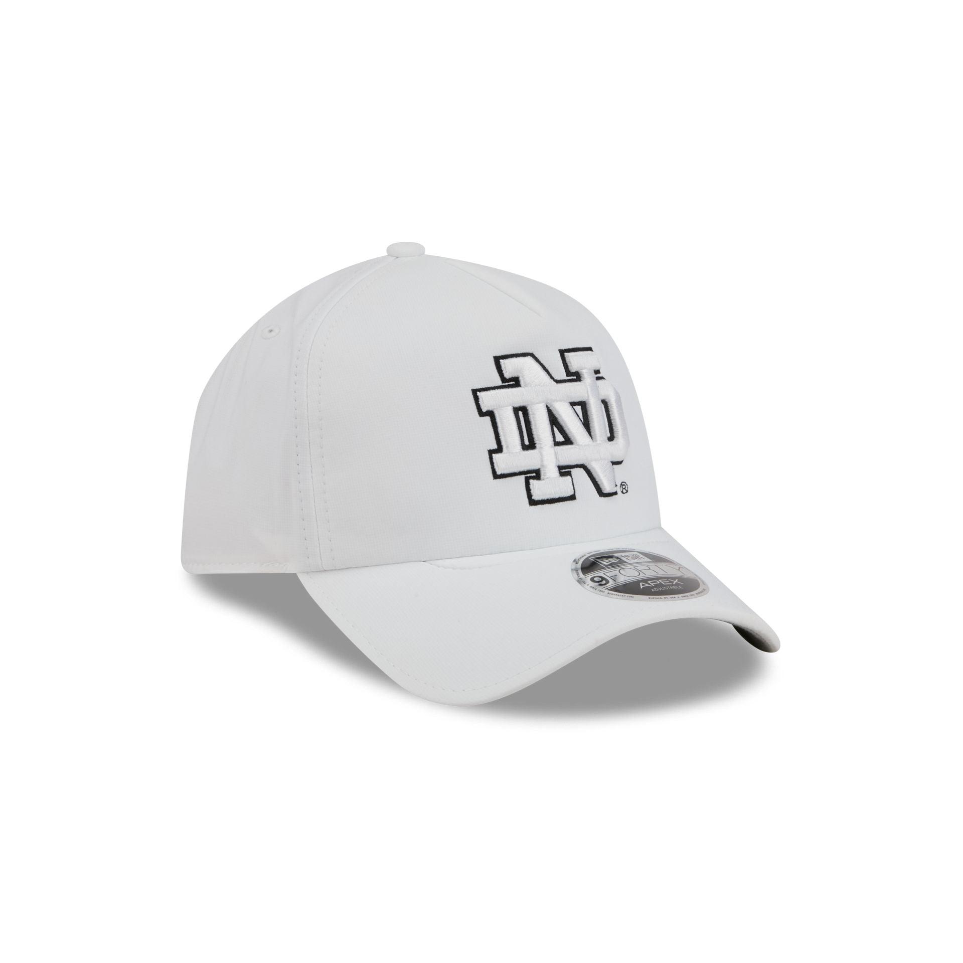 Notre Dame Fighting Irish White 9FORTY APEX Snapback Hat Male Product Image