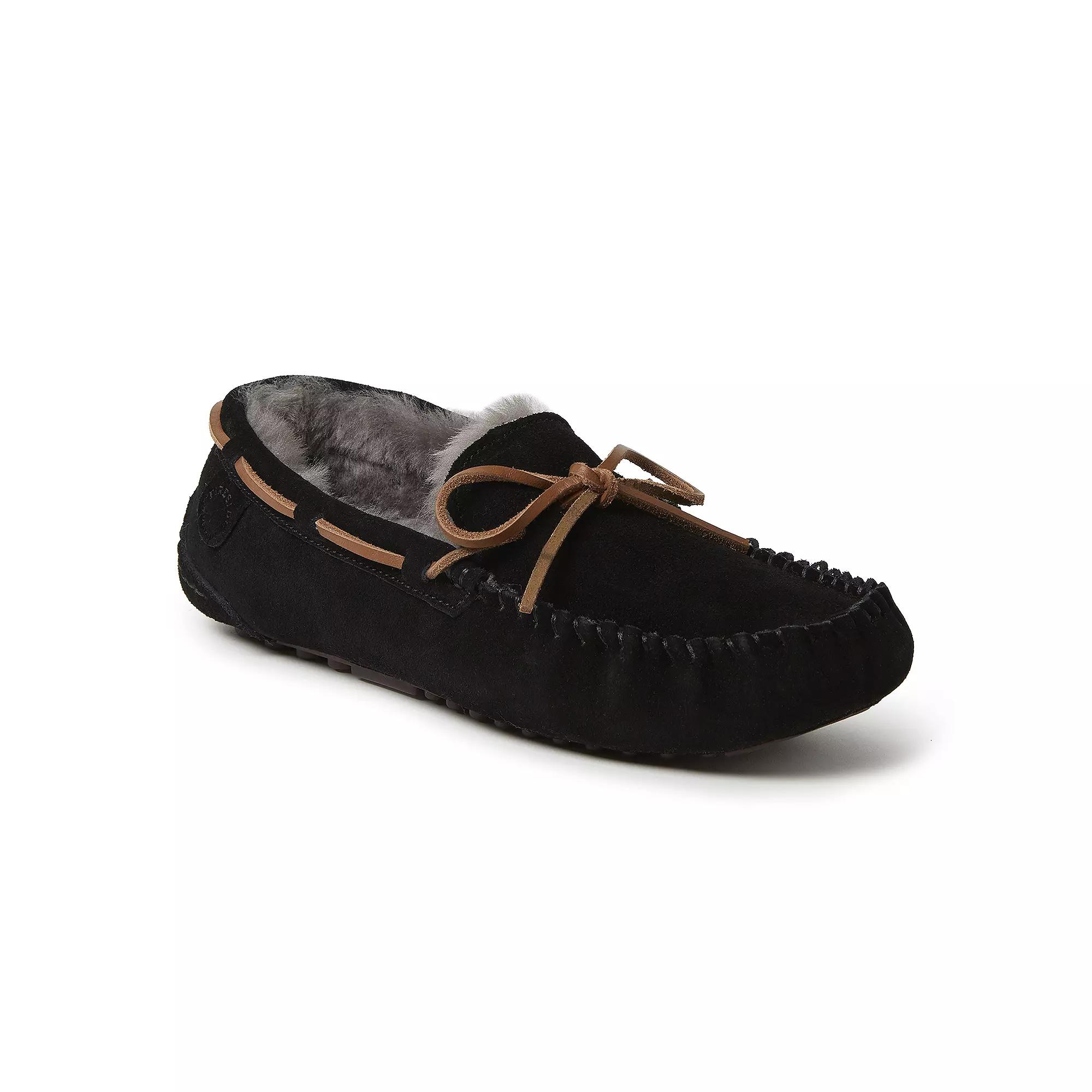 Fireside By Dearfoams Victor Shearling Men's Moccasin Slippers,  Product Image