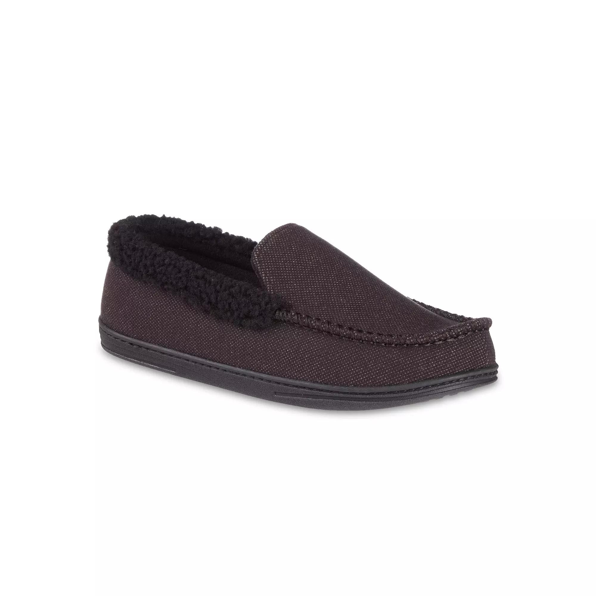 isotoner Men's Brushed Knit Lewis Moccasin Slippers with Memory Foam,  Product Image