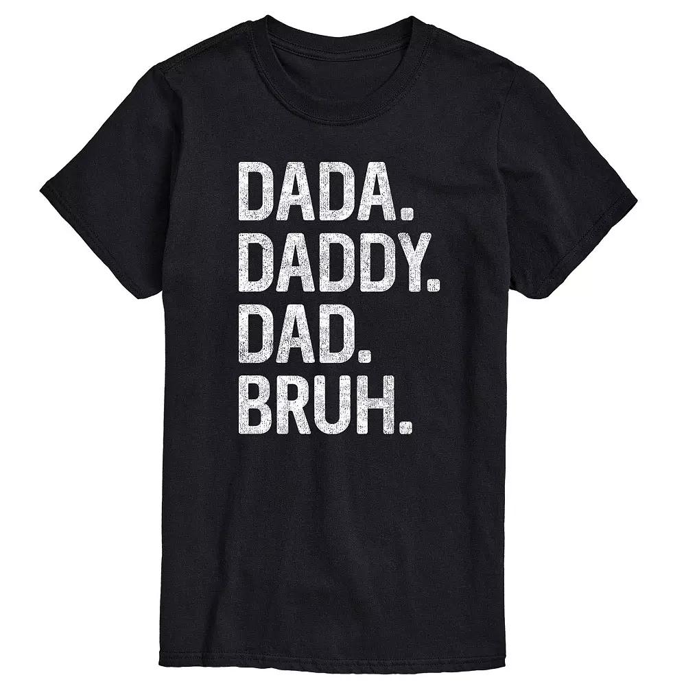 Men's Dada Daddy Dad Bruh Graphic Tee,  Product Image