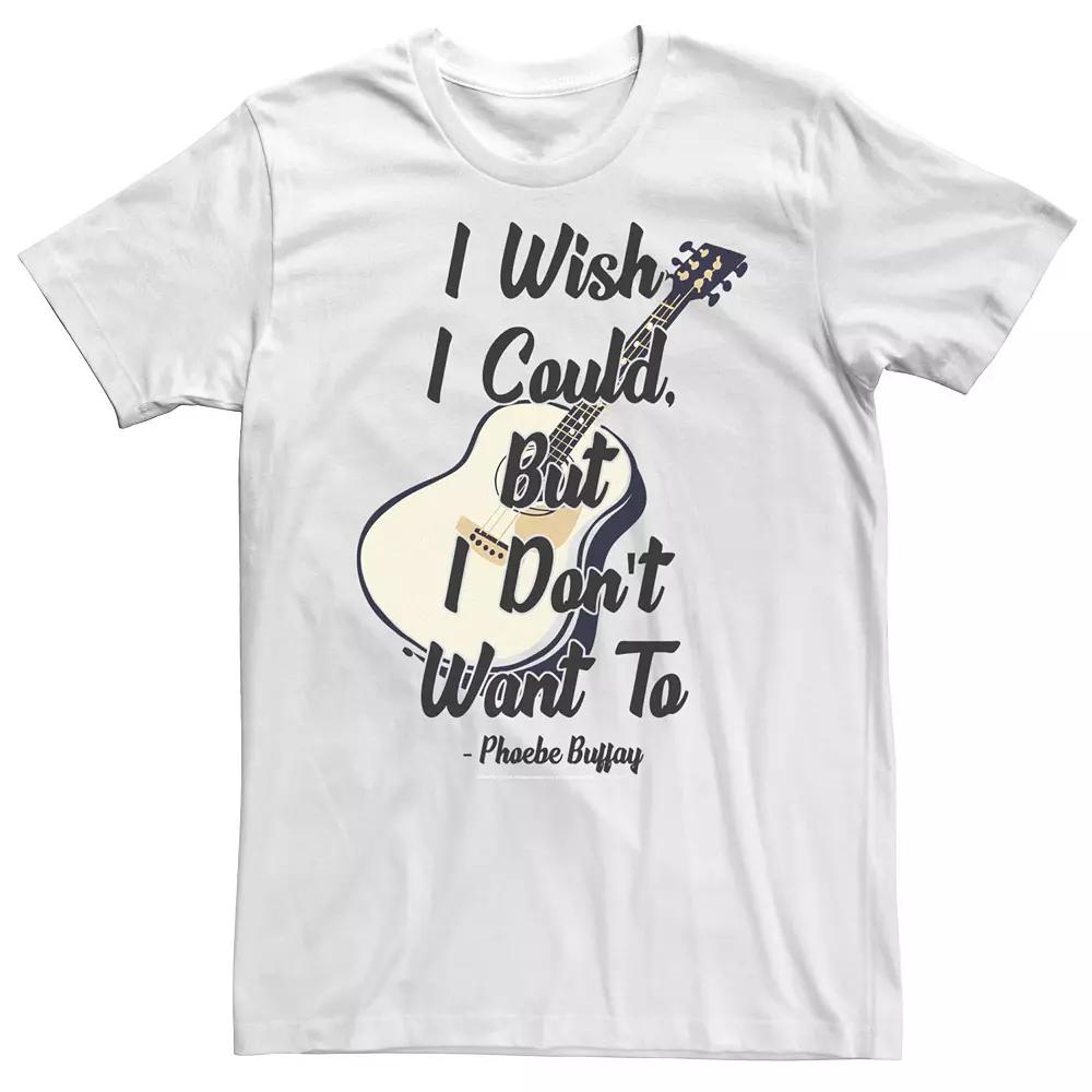 Big & Tall Friends I Wish I Coulc But I Don't Want To Phoebe Quote Tee, Men's,  Product Image