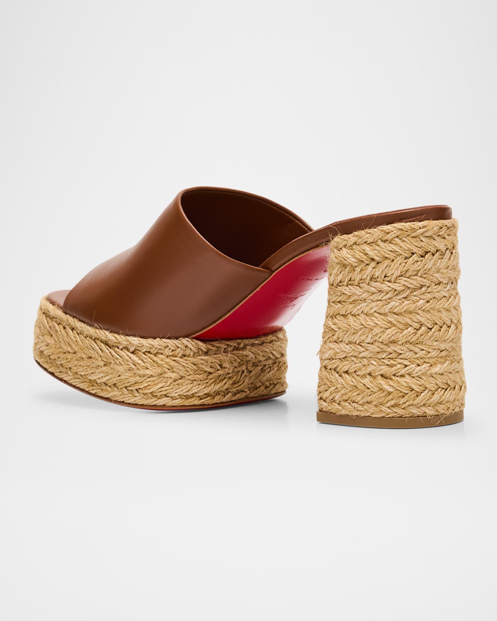 Calakala Leather Red Sole Espadrille Mules Product Image