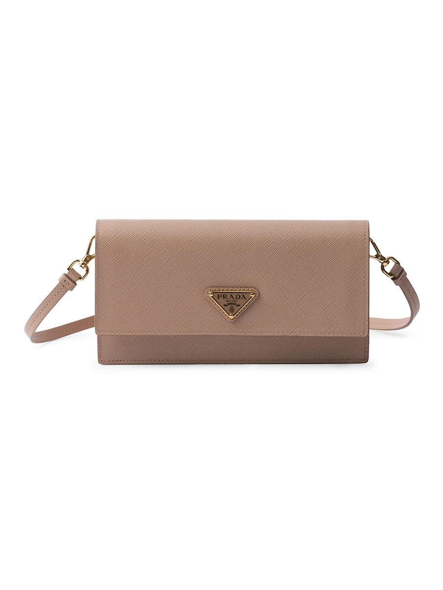 Womens Saffiano Leather Mini Pouch Product Image