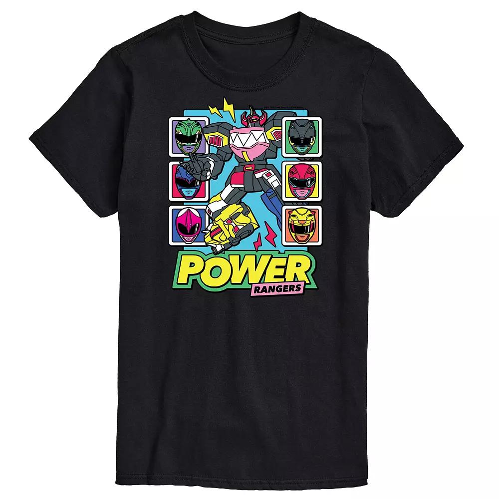 Men's Power Rangers Zord Heads Graphic Tee,  Product Image