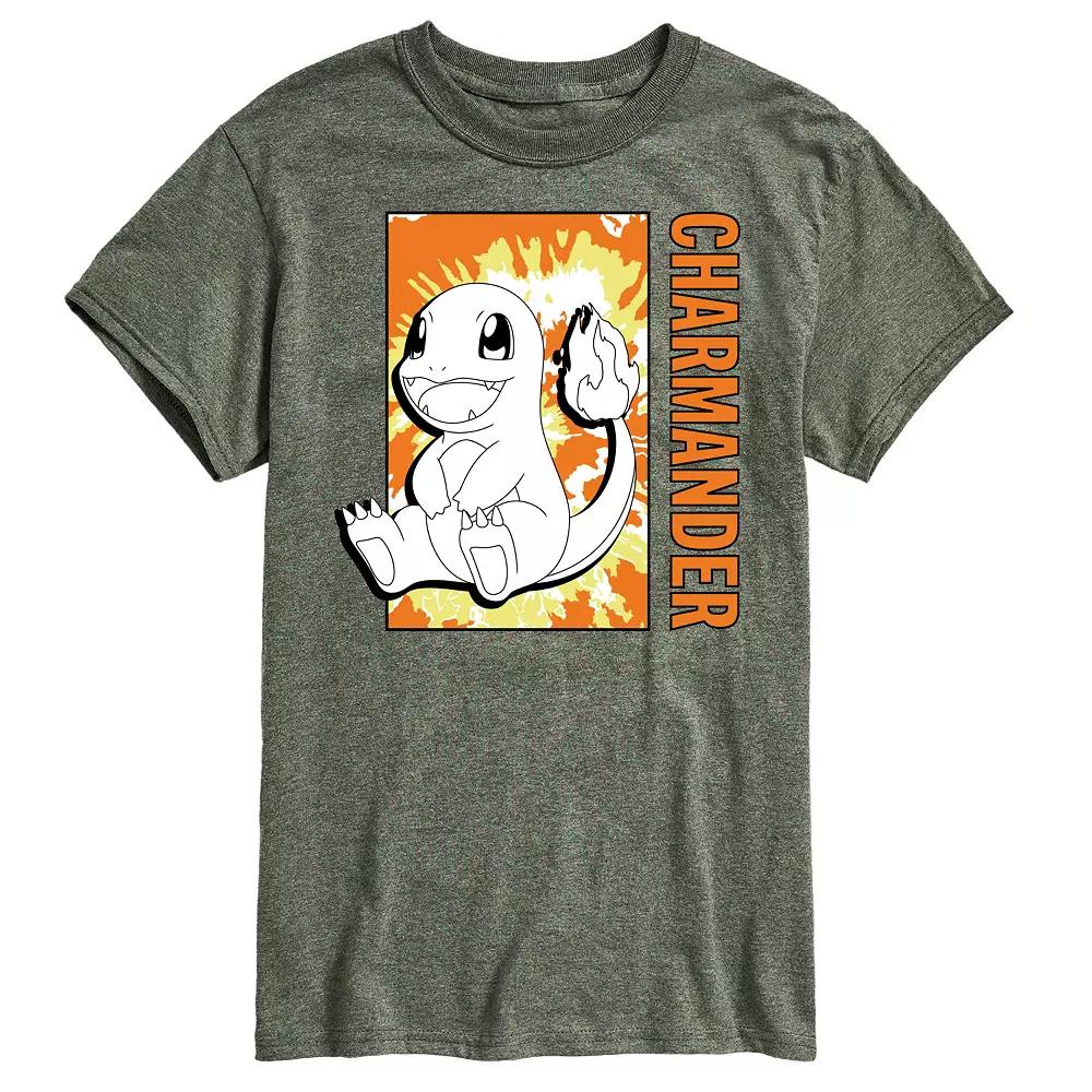 Men's Pokemon Tie Dye Charmander Tee,  Product Image