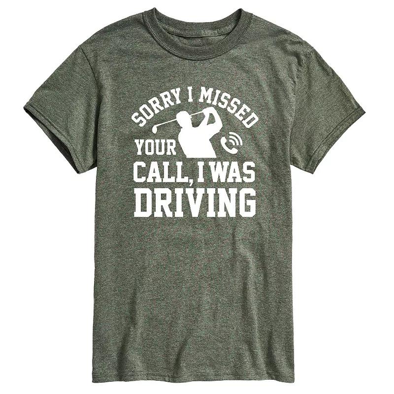 Men's Sorry Missed Call Driving Golf Graphic Tee,  Product Image