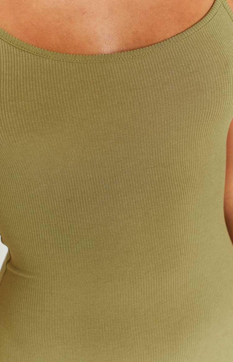 Melrose Khaki Maxi Dress Product Image