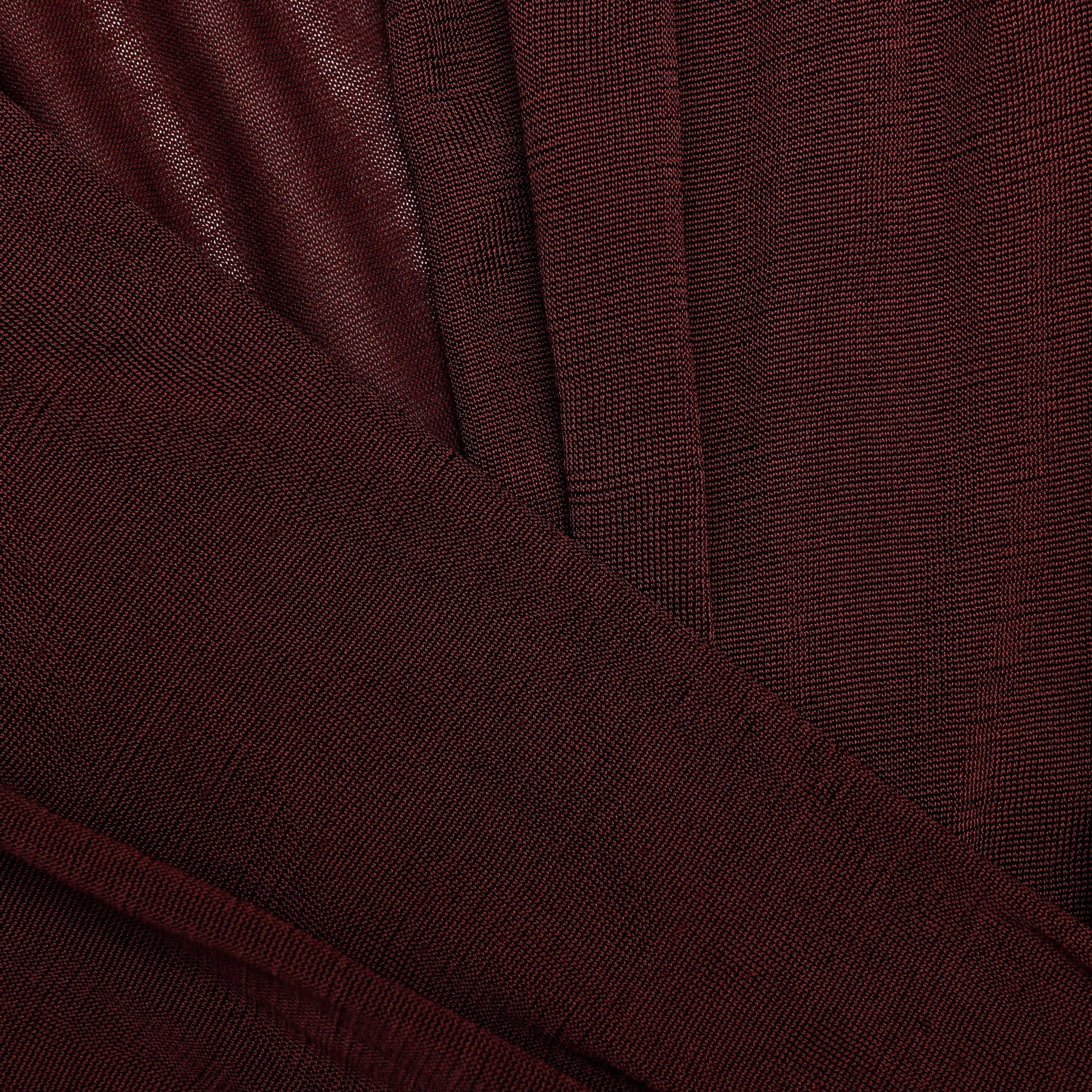 Brown Viscose Knit Bodysuit Product Image