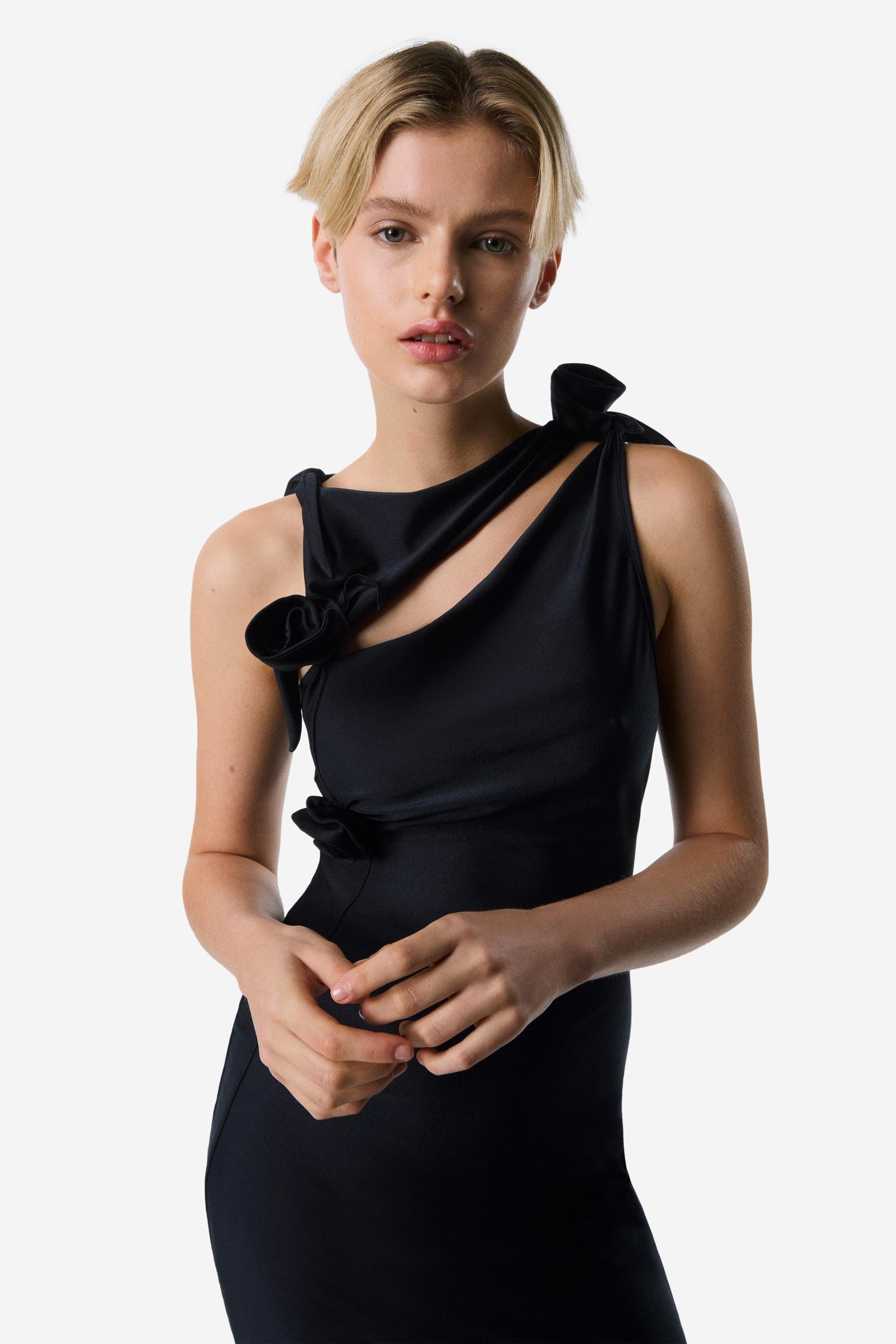 Asymmetric Flower Gown Product Image