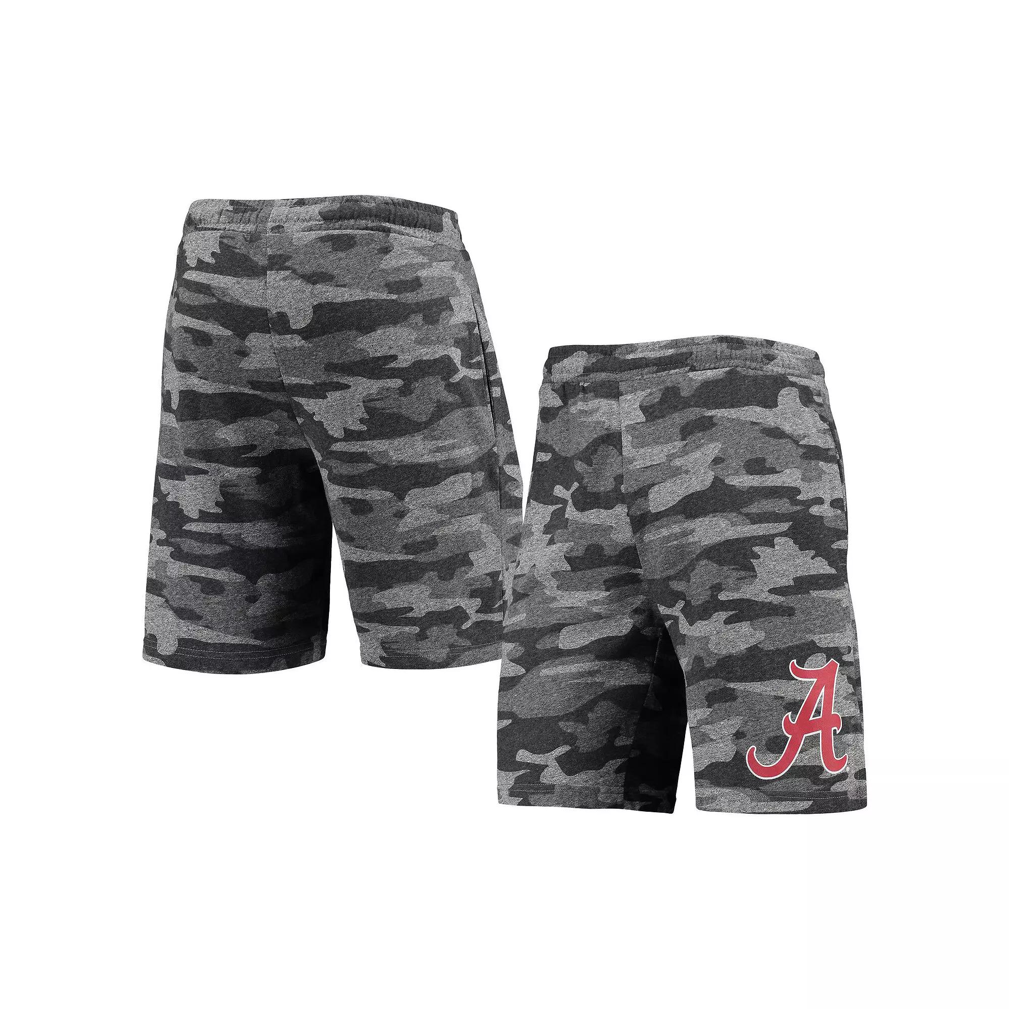Men's Concepts Sport Charcoal/Gray Alabama Crimson Tide Camo Backup Terry Jam Lounge Shorts,  Product Image