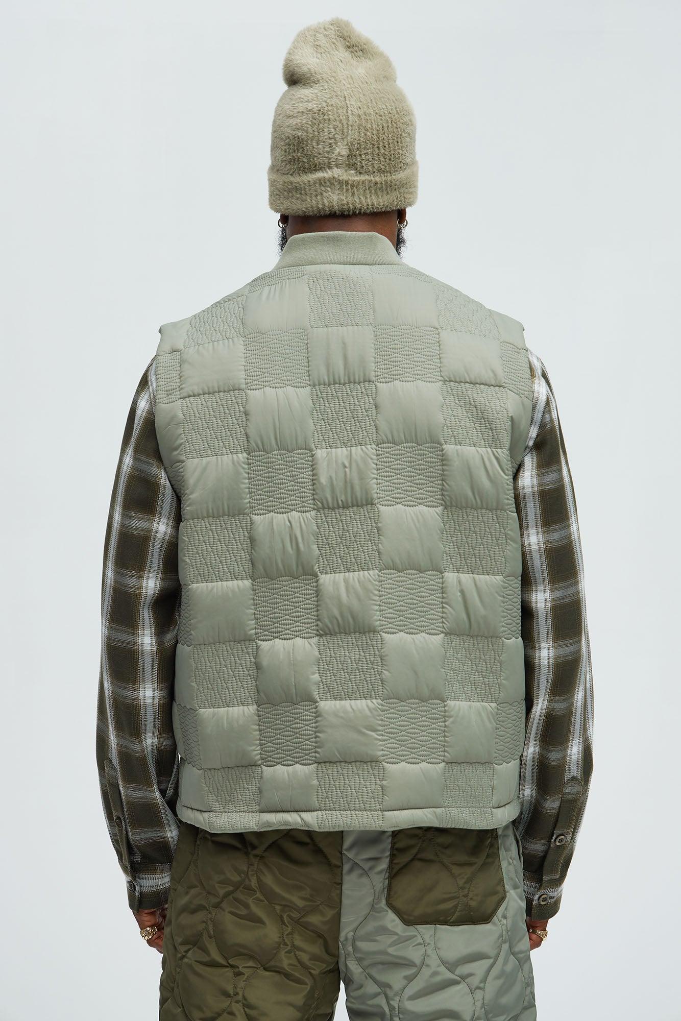Easton Quilted Vest - Olive Product Image