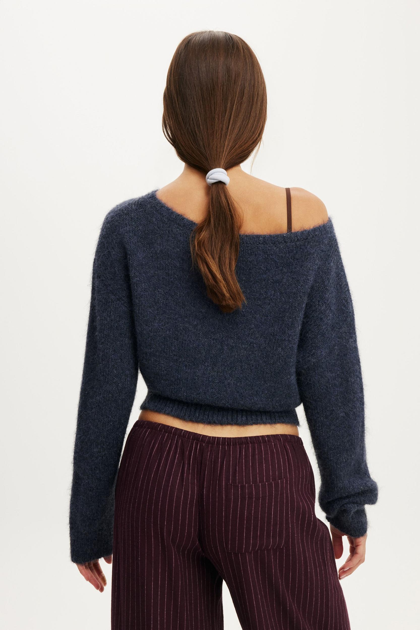 Fluffy Off The Shoulder Knit Product Image