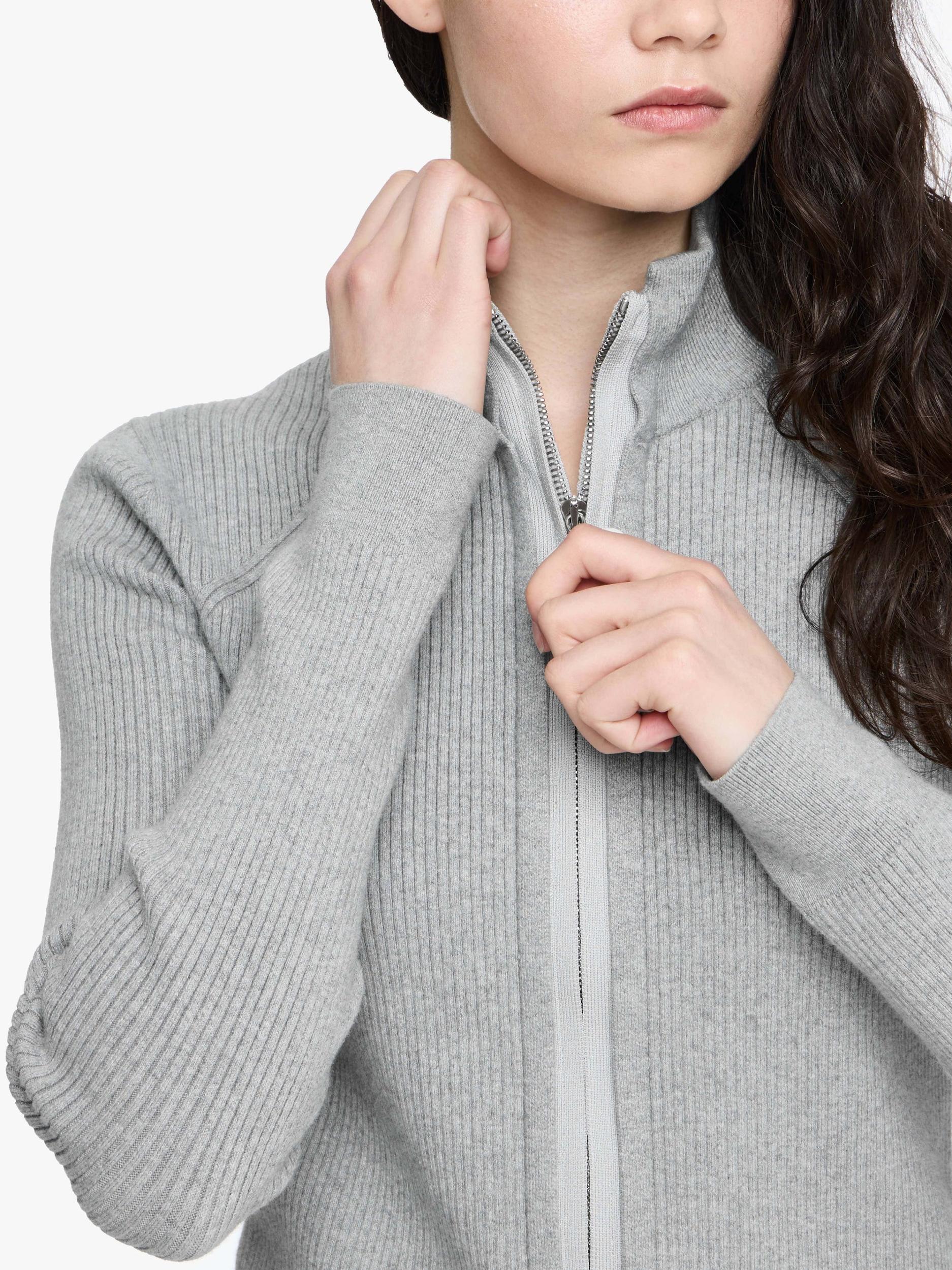 FITTED ZIP UP CARDIGAN Product Image