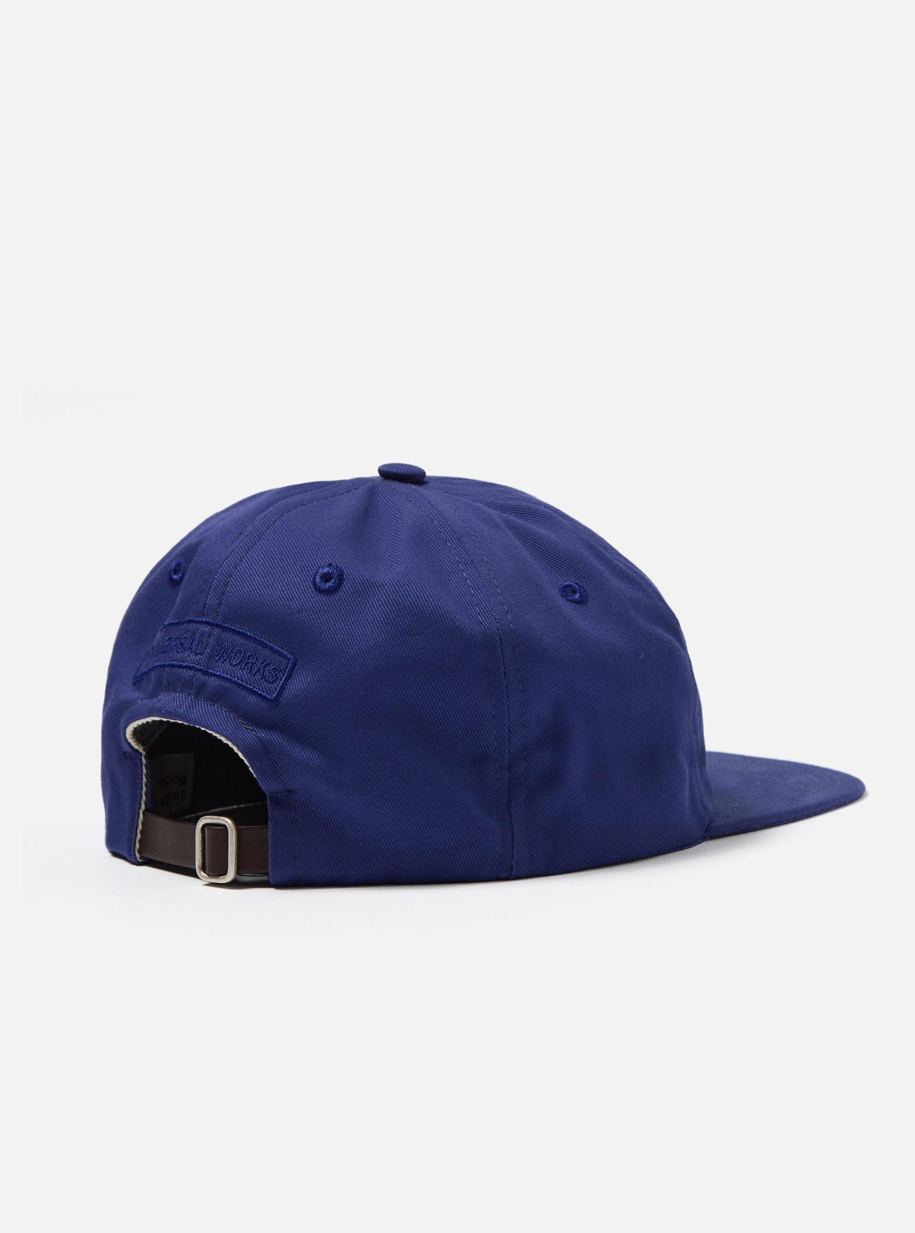 Universal Works Baseball Hat in Bright Navy Twill Cotton Product Image