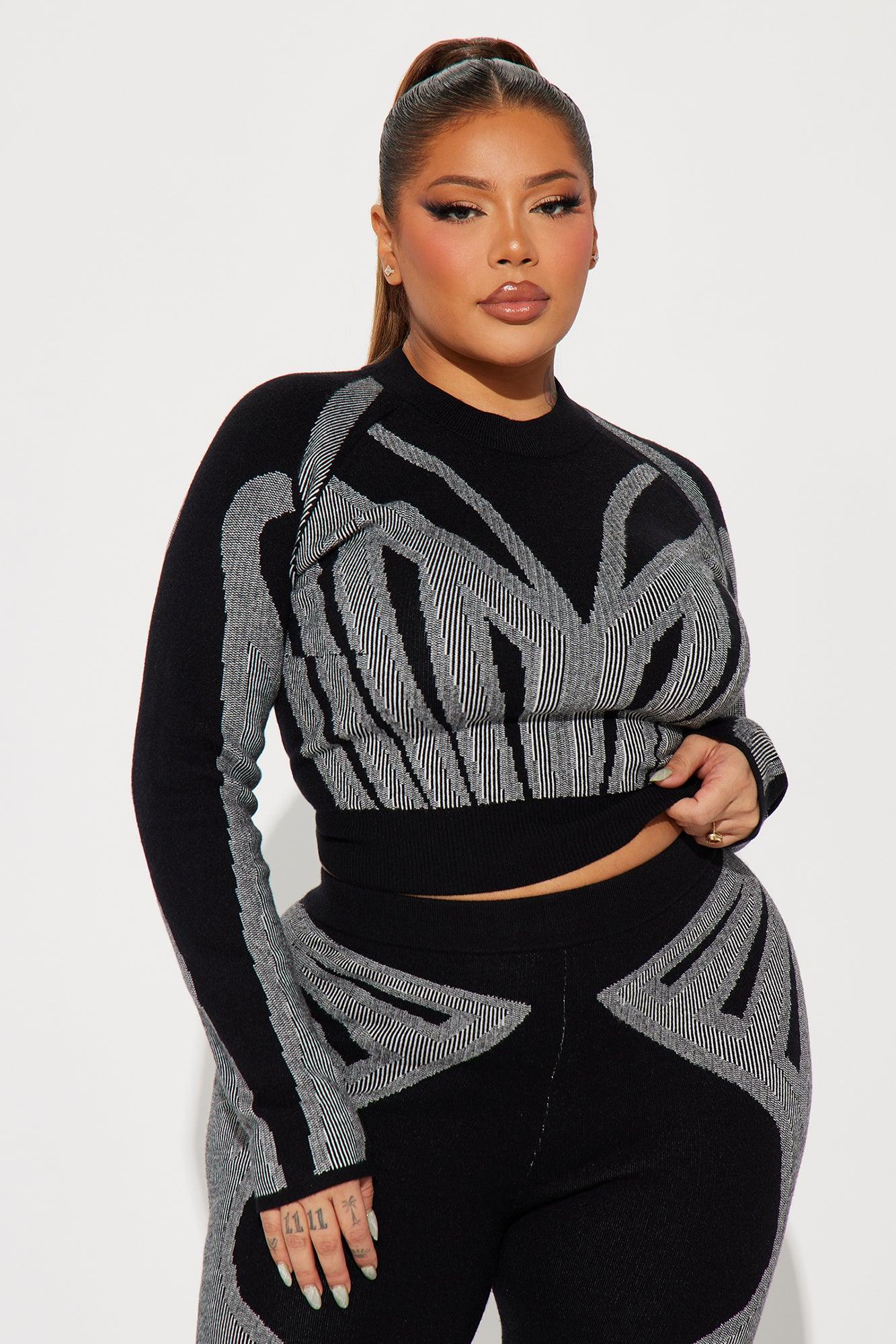 Ava Sweater Legging Set - Black/combo Product Image