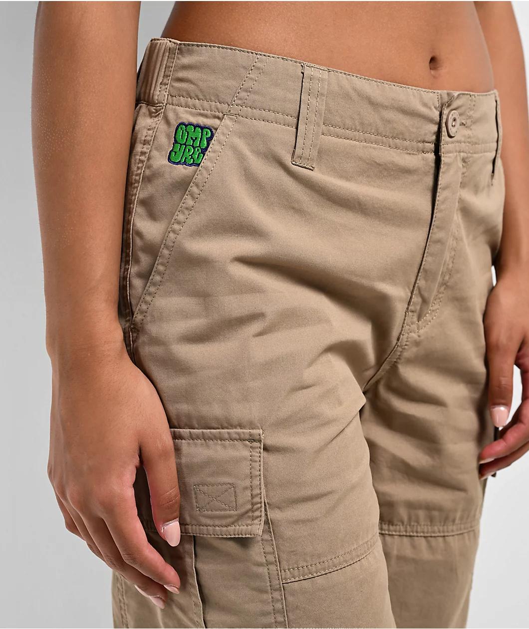 Empyre Loose Fit Dillon Khaki Cargo Shorts Product Image